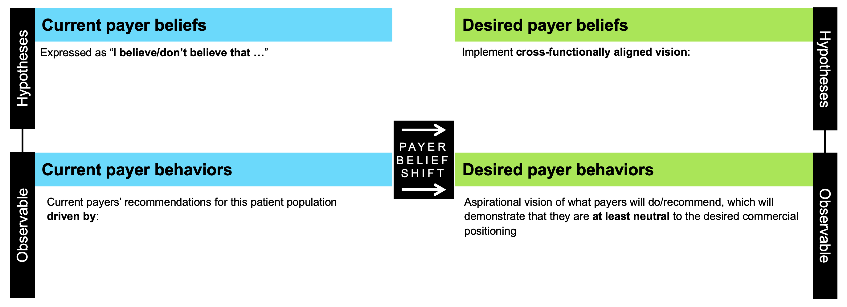 Global value engagement - Payer belief mapping
